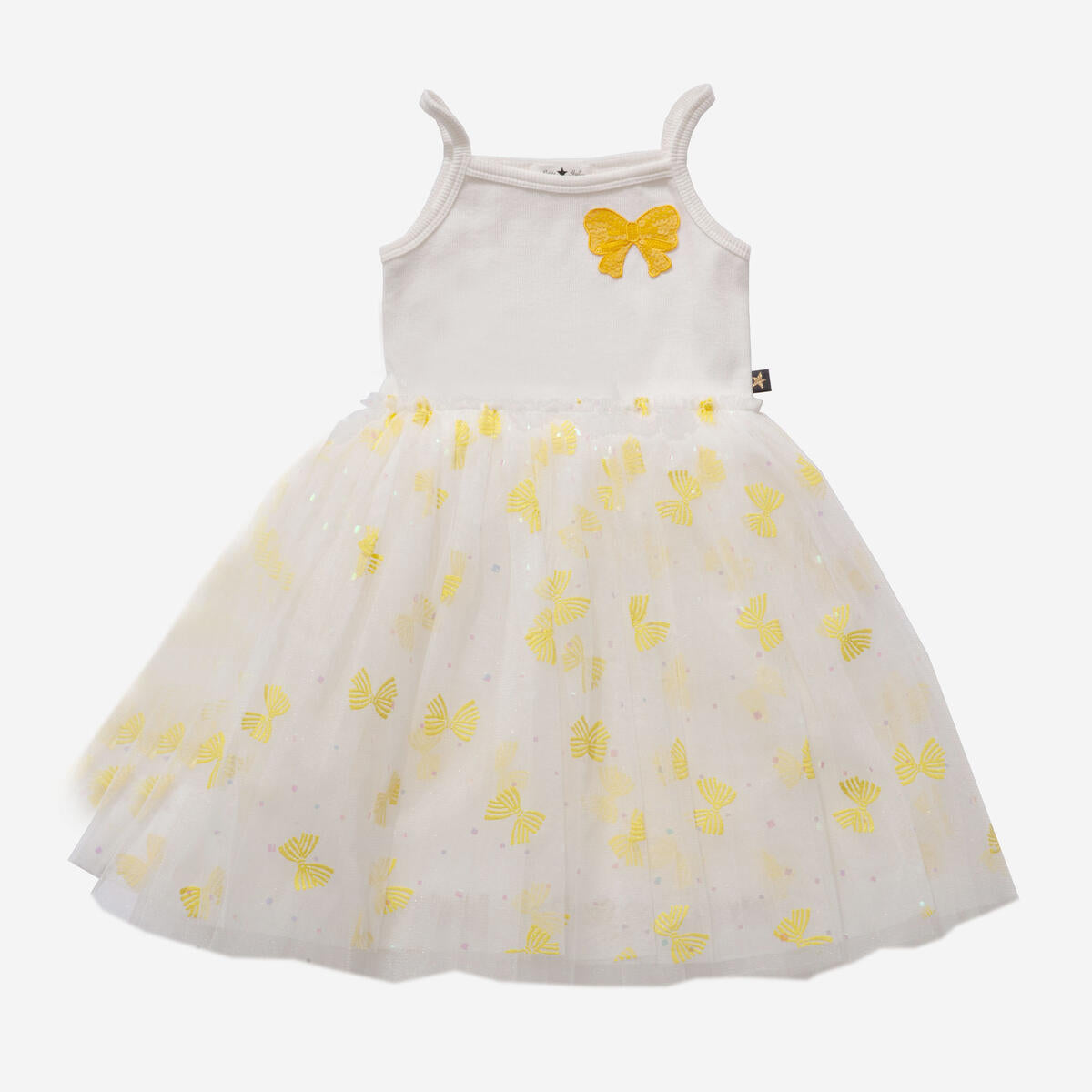 YELLOW RIBBON TUTU DRESS 6M