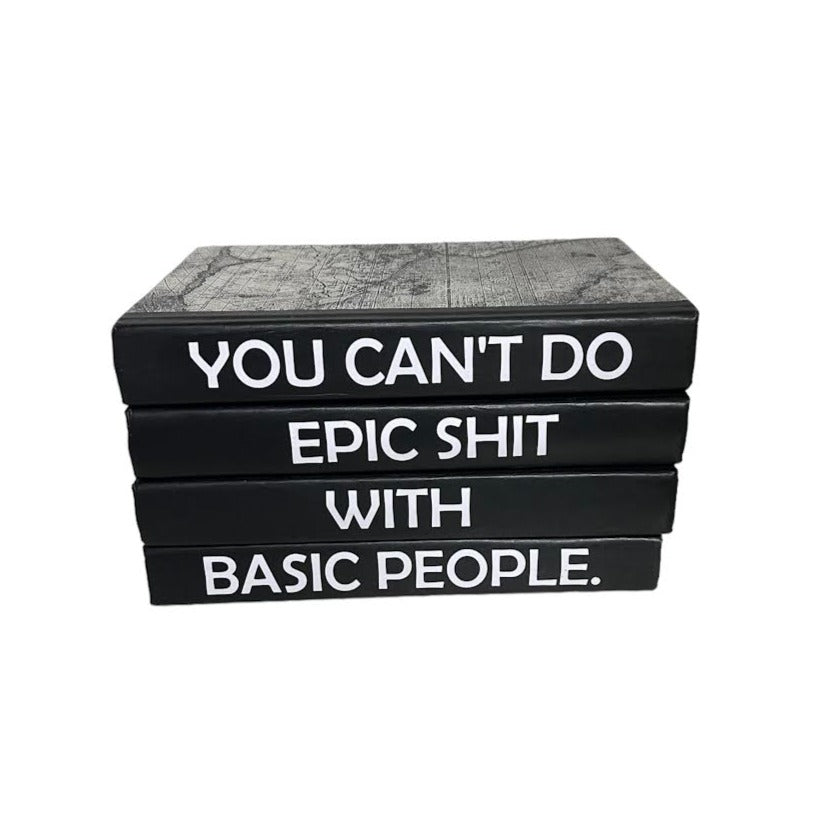 "EPIC SHIT" LEATHER BOOK SET