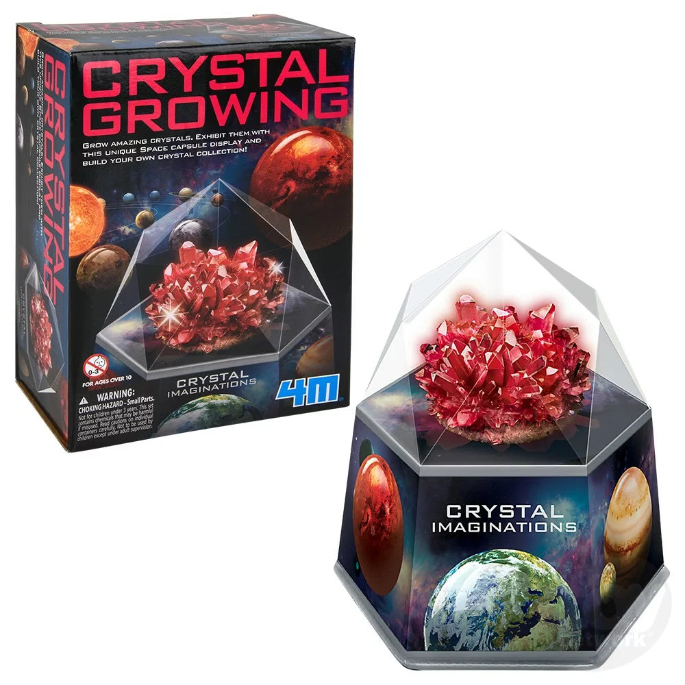 RED CRYSTAL GROWING CRYSTAL IMAGINATION