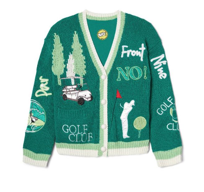GREEN GOLF CARDIGAN – Kitson LA
