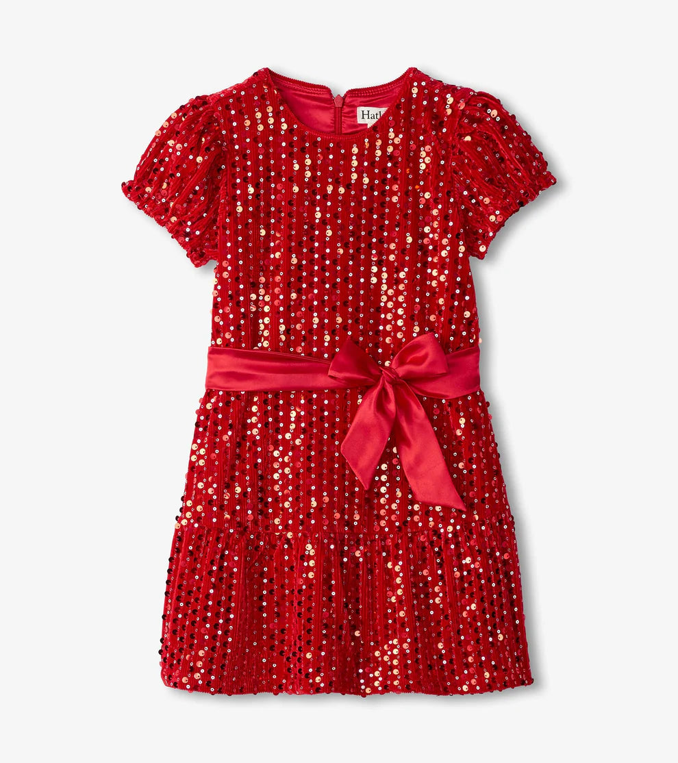 open lace back dress Strapless Sequin Mini Dress- Red 0