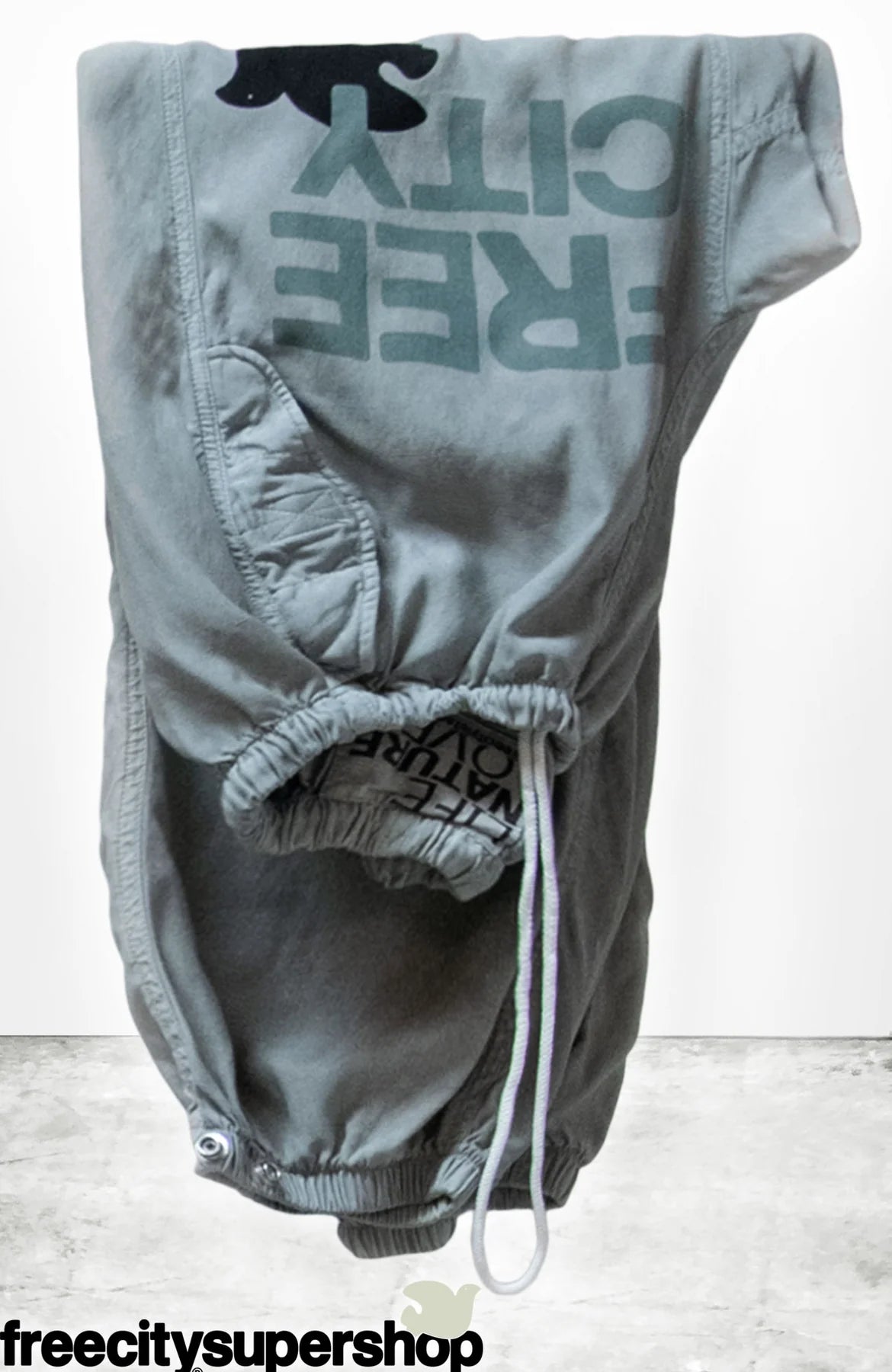 FLAP/SNAP FREECITYLARGE MATTE/SATIN AIRJUMP PANT- SILVER