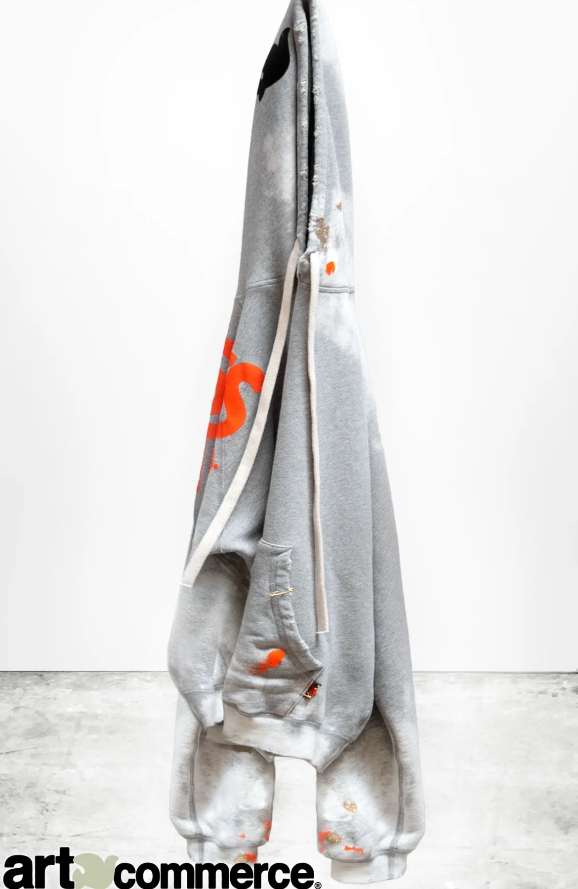 Heather logo hot sale big hoodie