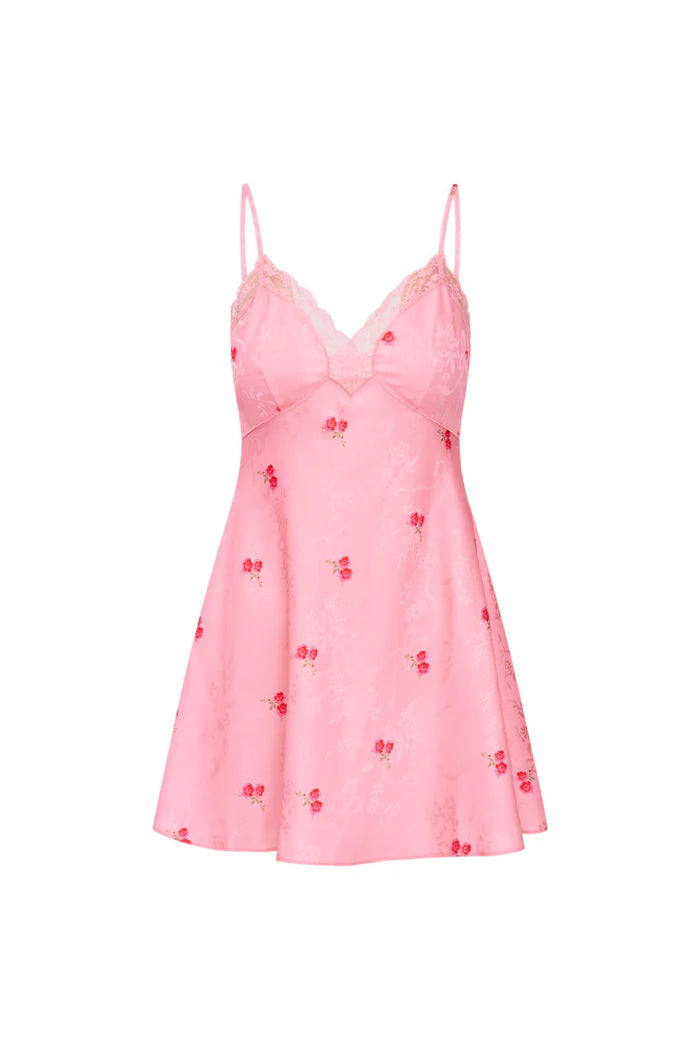 LOVESHACKFANCY NATASHA PEONY PINK MINI DRESS – Kitson LA