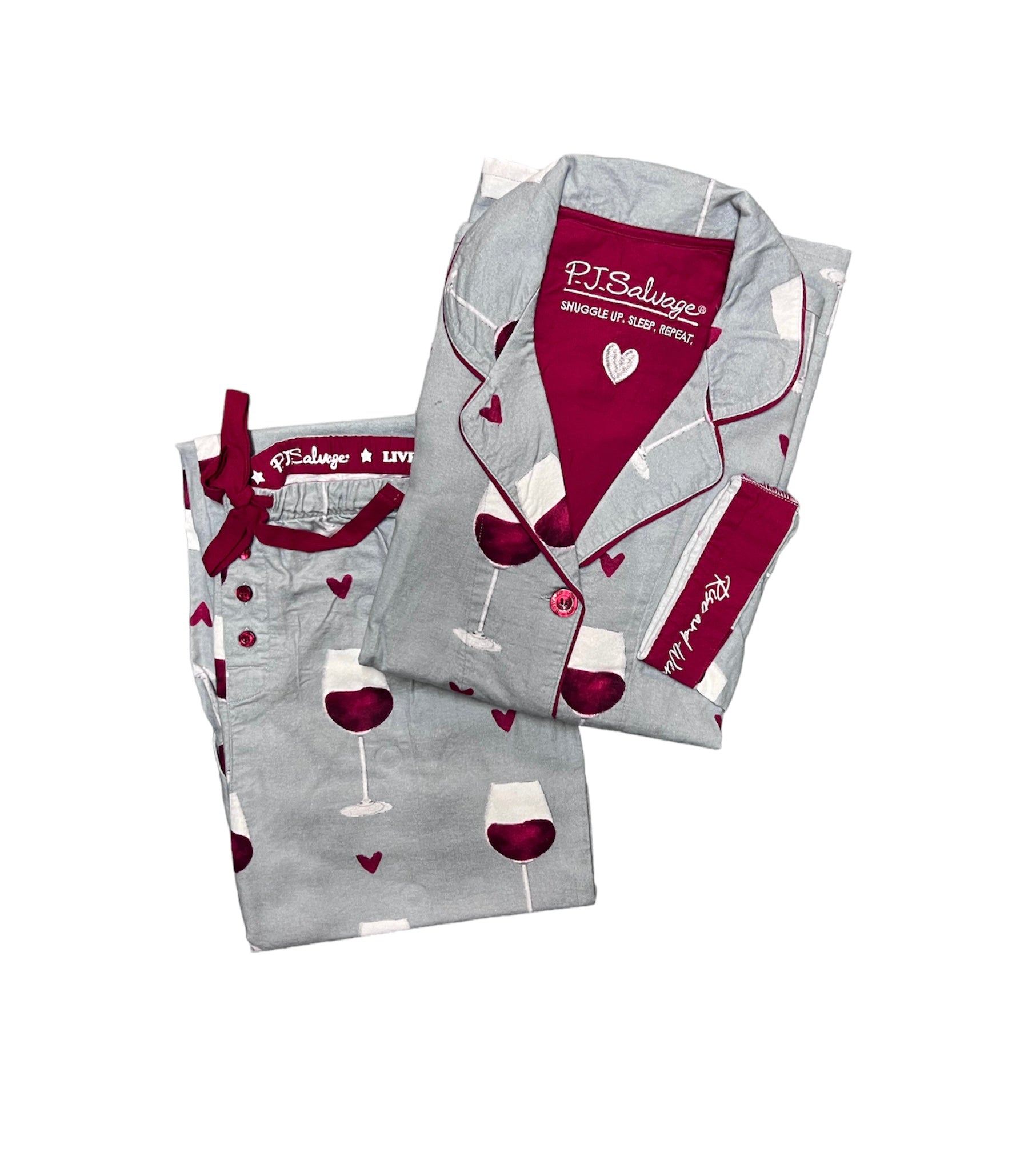 GREY WINE PJ SET Kitson LA