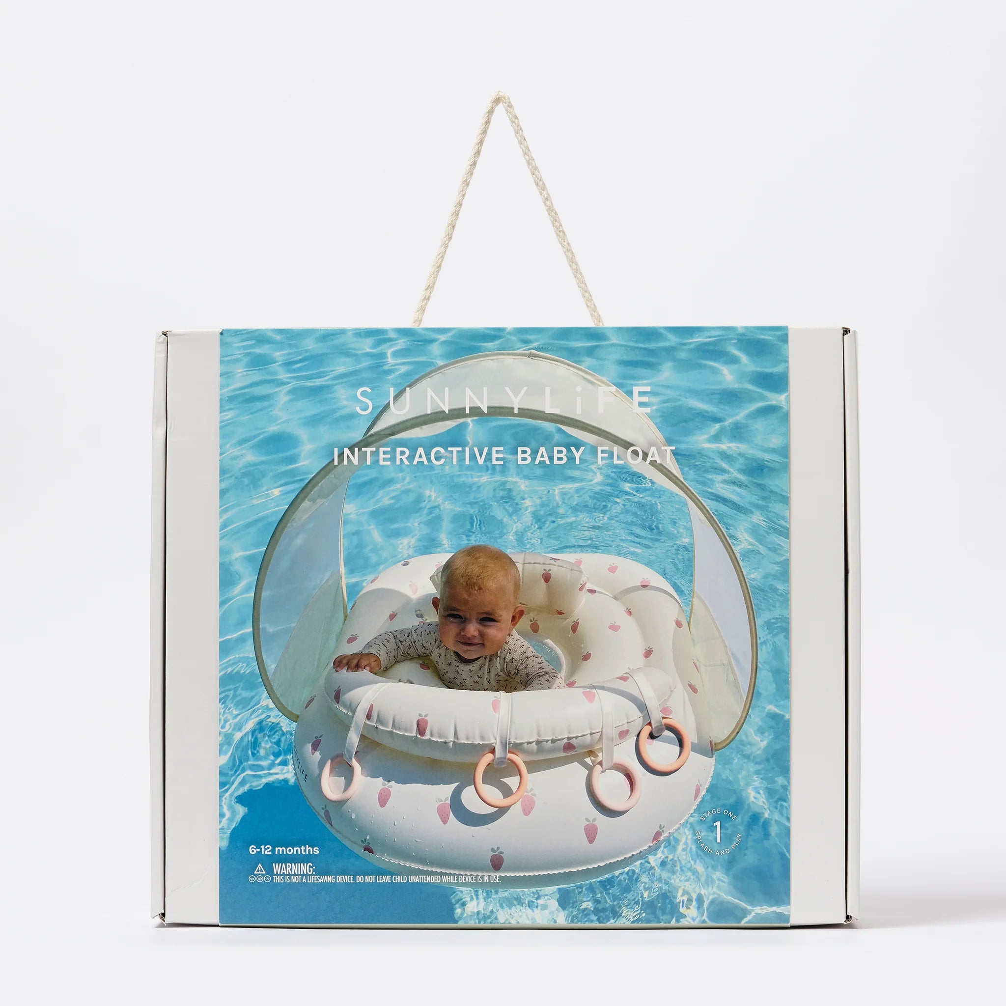 Interactive Baby Float Poppy the Peach - Pink Stripe
