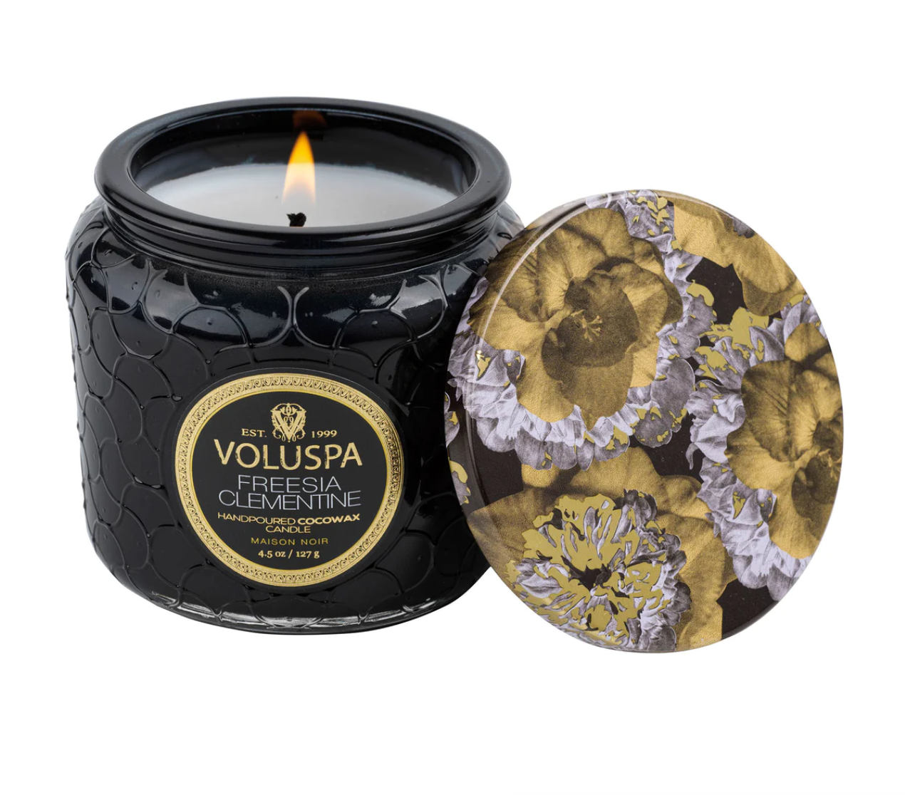 VOLUSPA CRANE FLOWER PETITE GLASS CANDLE Kitson LA