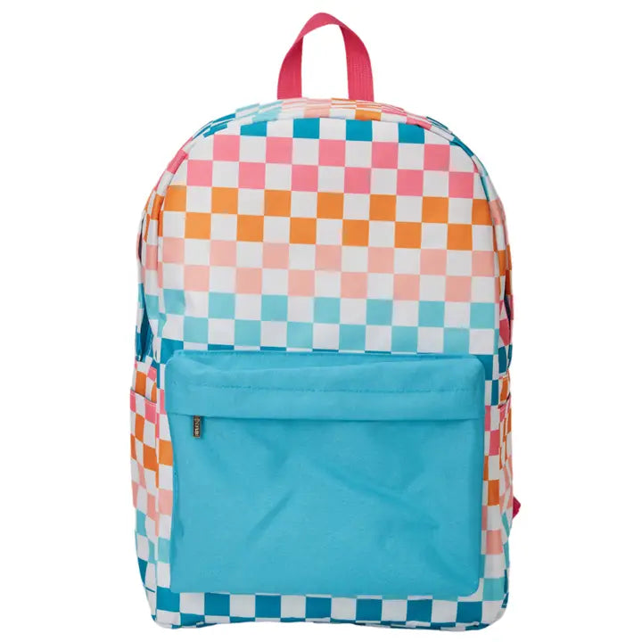 Vans rainbow checkered backpack hotsell