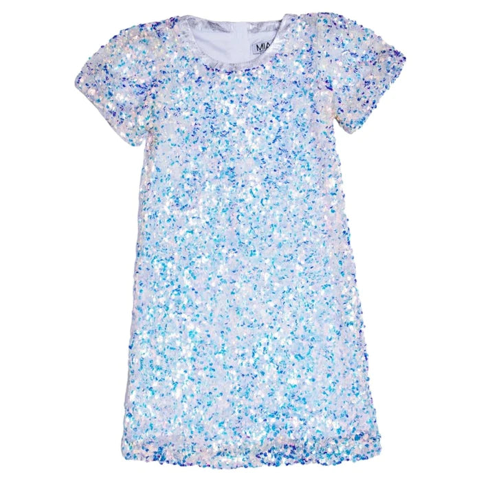 GIRLS IRIDESCENT SEQUIN DRESS Kitson LA GIRLS IRIDESCENT SEQUIN DRESS Kitson LA