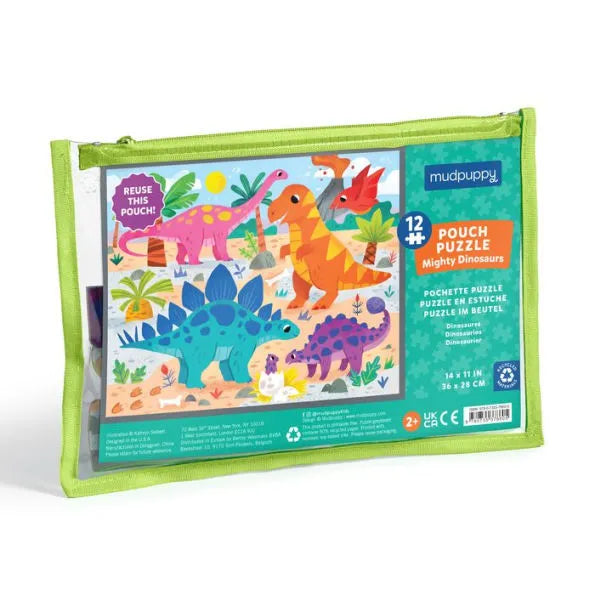 MIGHTY DINOSUAR POUCH PUZZLE