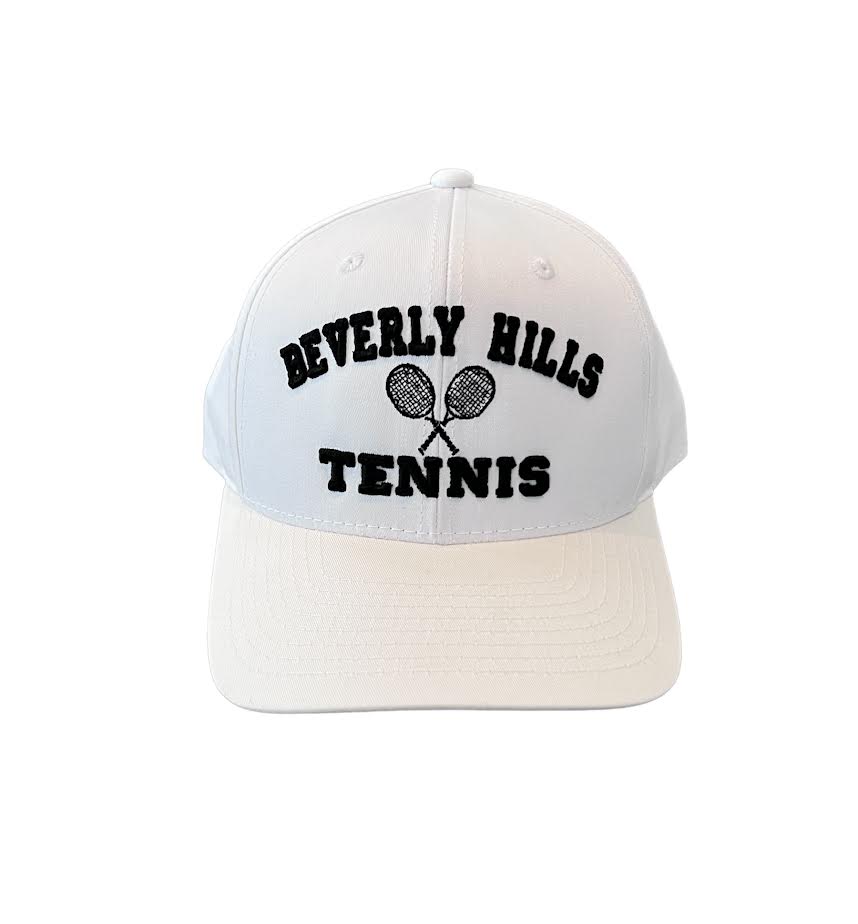 WHITE BEVERLY HILLS TENNIS HAT