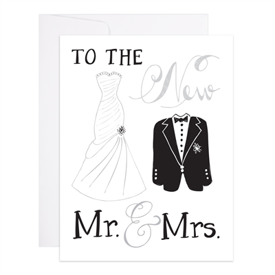 MR. AND MRS. CARD-9TH LETTER PRESS-Kitson LA