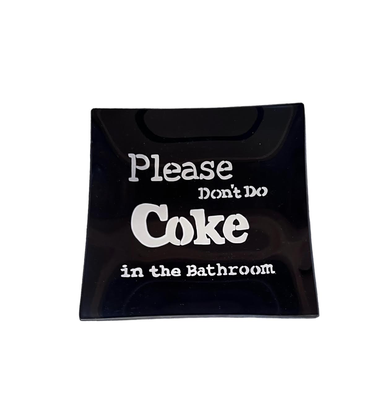 COKE IN BATHROOM TRAY