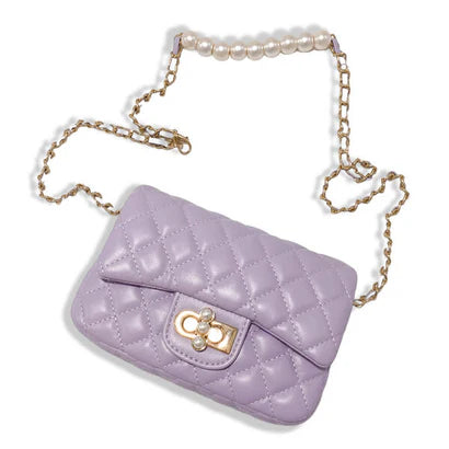 Diamond Quilted Crossbody Foil Girls Purse | KITSON KITROSS LA – Kitson LA