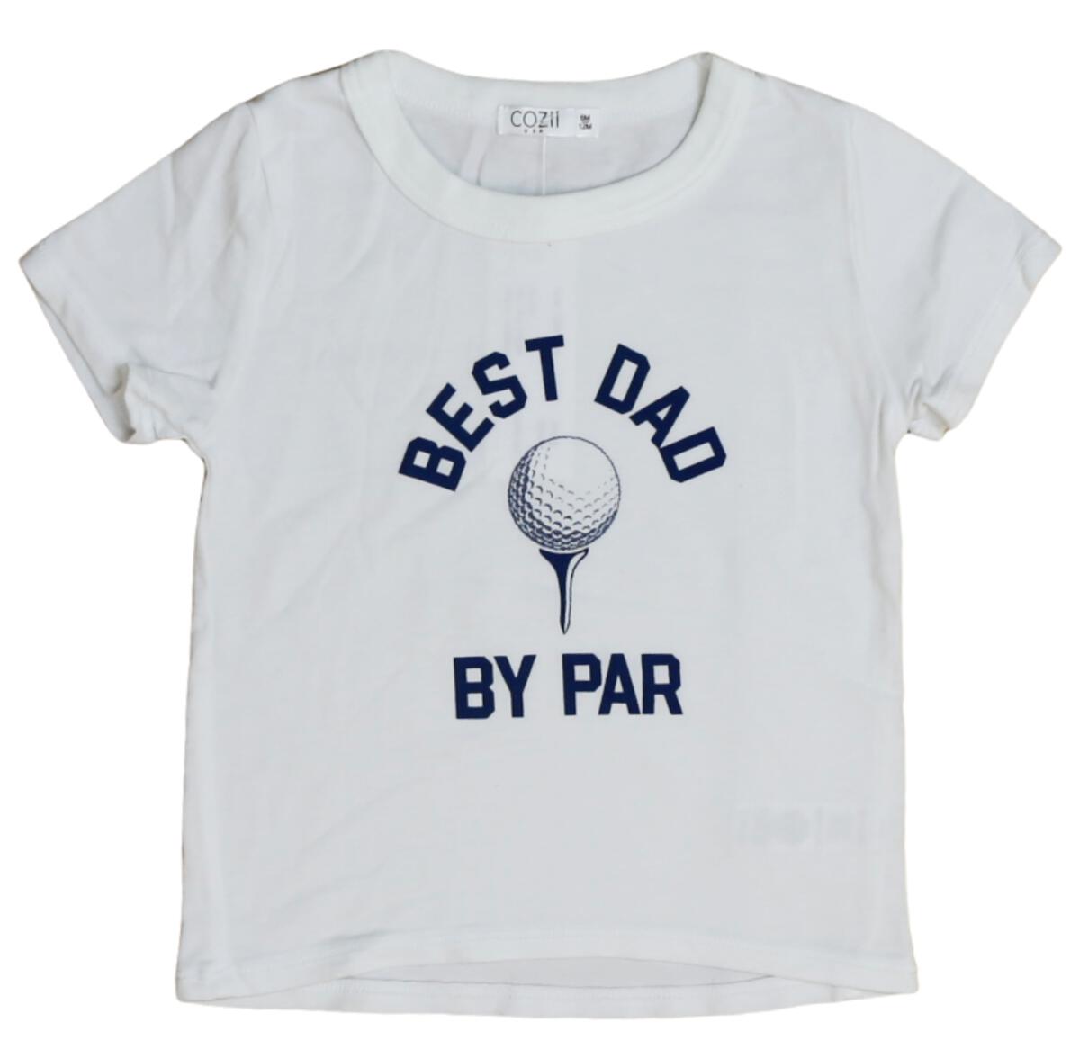 KIDS BEST DAD BY PAR WHITE T-SHIRT