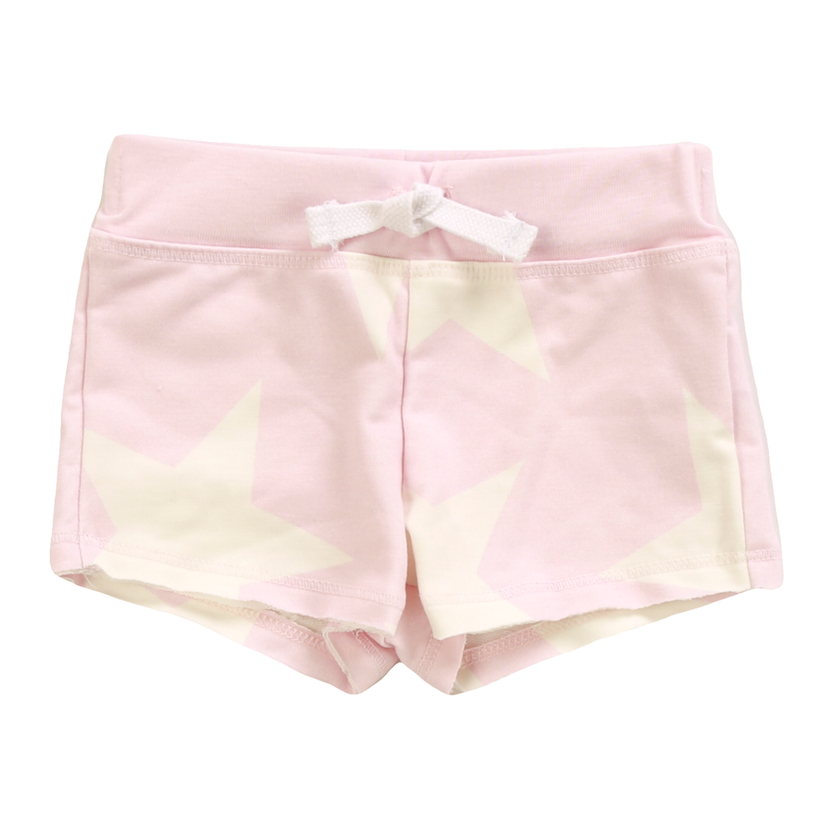 GIRLS PINK WHITE STARS SHORTS