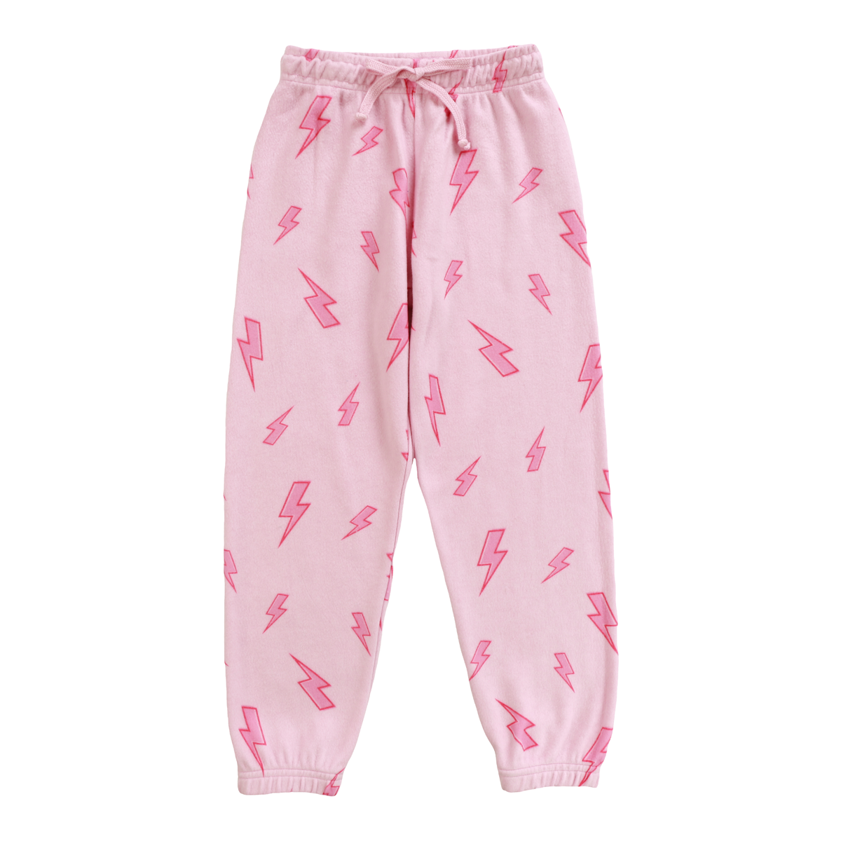 GIRLS PINK BOLT SWEATPANTS