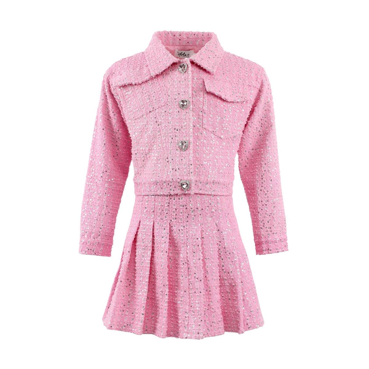 GIRLS ROSIE SHIMMER DENIM SET