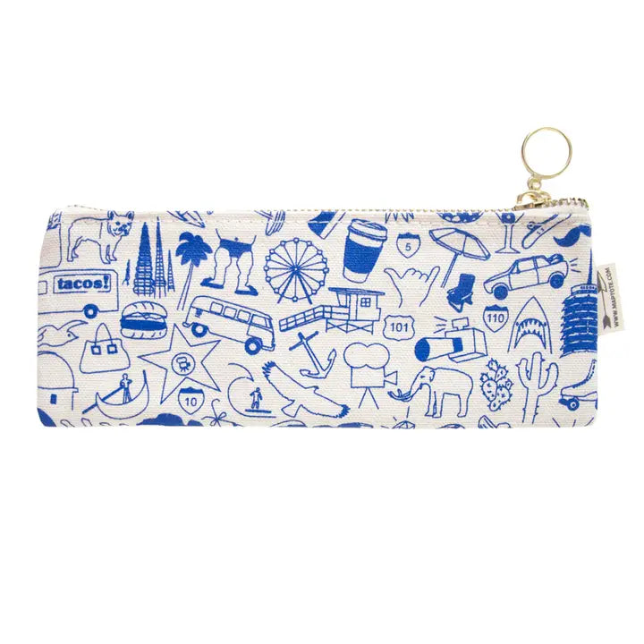 Kitross Maptote Los Angeles Dopp Kit in Denim | KITSON KITROSS LA – Kitson LA