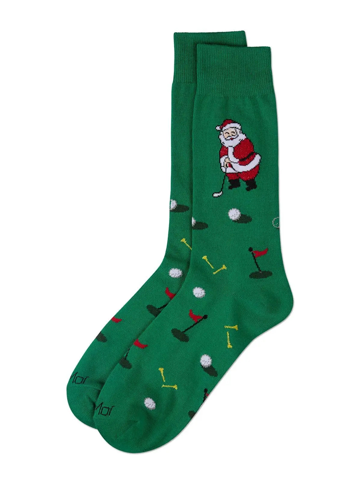 MENS GOLFER SANTA SOCKS