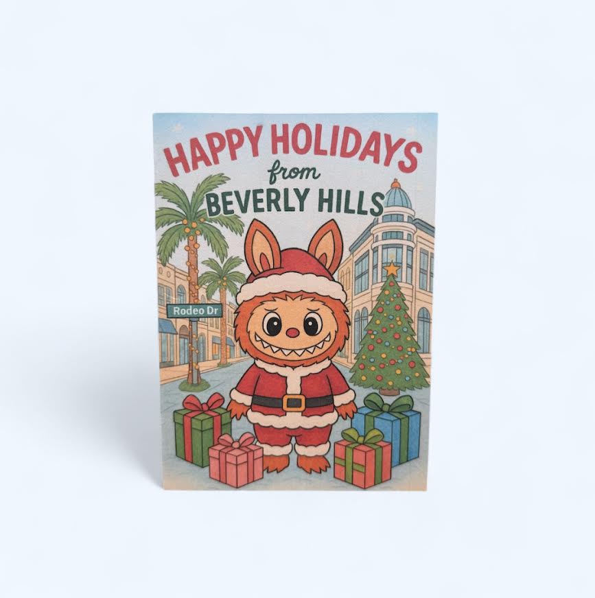 HAPPY HOLIDAYS BEVERLY HILLS BUBU CARD