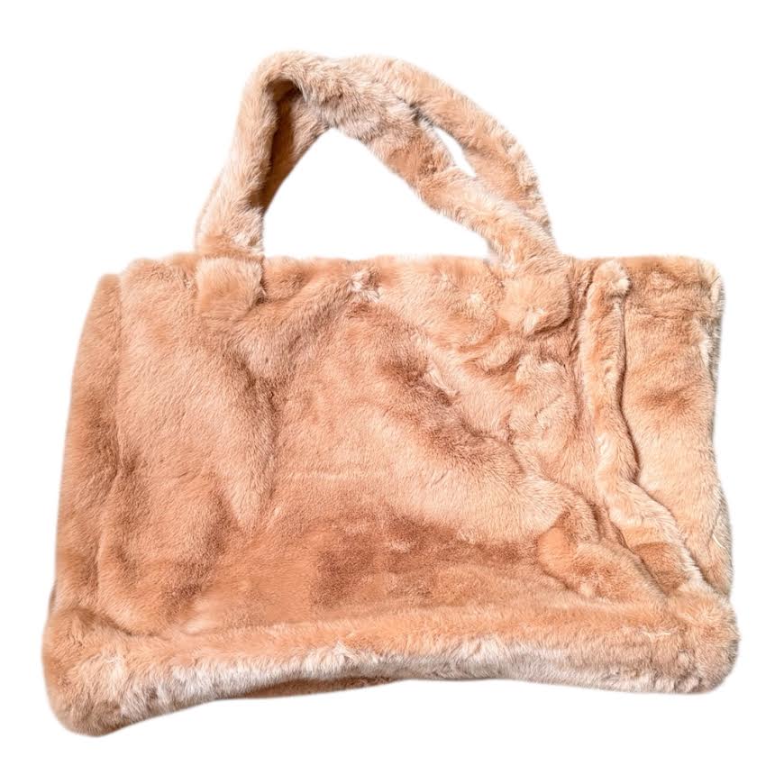 TAN FUR BAG