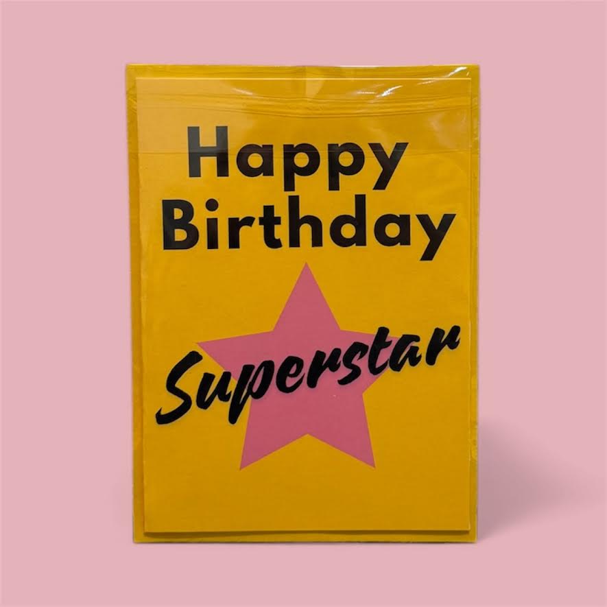 HAPPY BIRTHDAY SUPERSTAR CARD