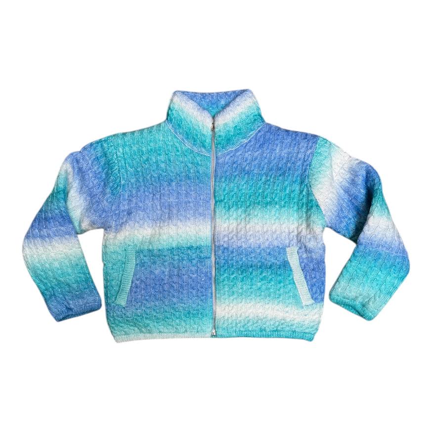GIRLS BLUE SWEATER JACKET