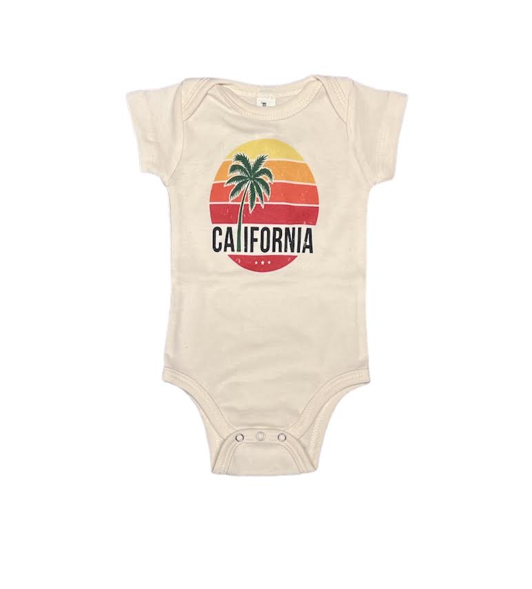 CALIFORNIA SUNSET BABY ONESIE