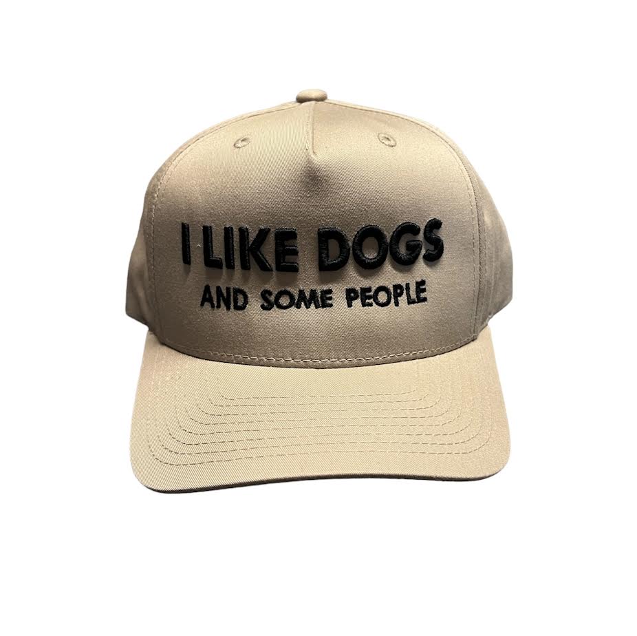 I LIKE DOGS TAN CAP