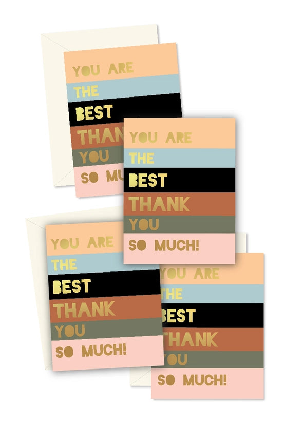 COLORBLOCK THANK YOU BOXED CARD SET