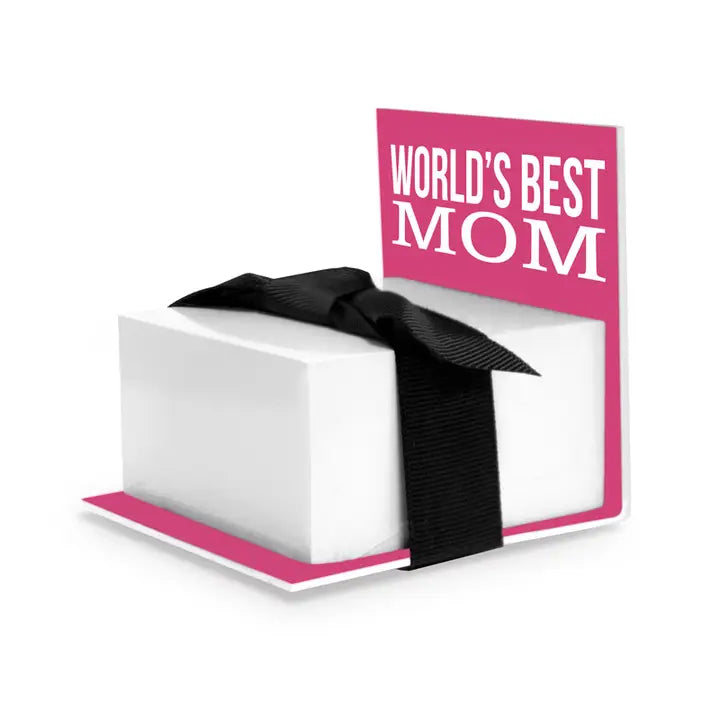 WORLDS BEST MOM STICKY NOTE PAD