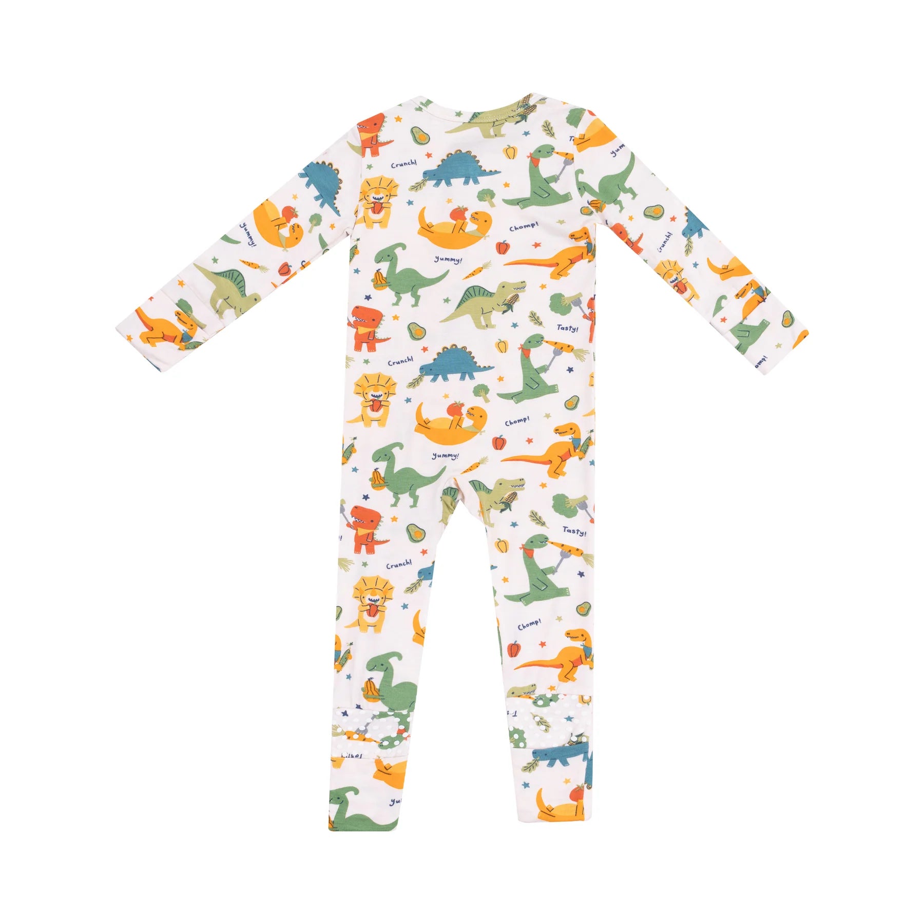 VEGGIE DINOS ZIPPER ROMPER