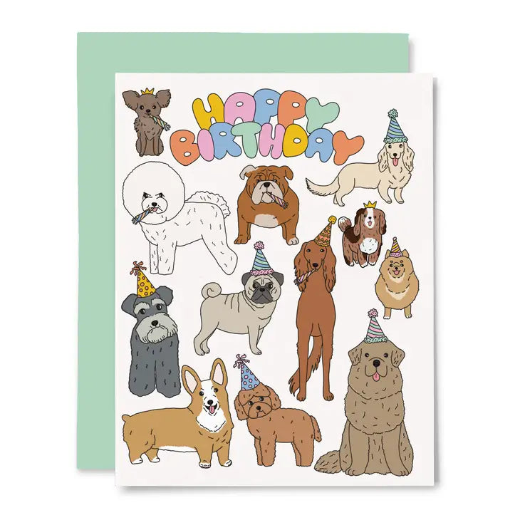 HAPPY BIRTHDAY DOGS CARD