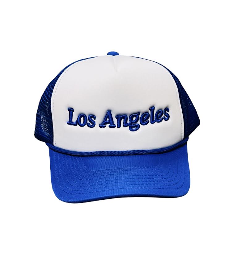 BLUE LOS ANGELES TRUCKER HAT
