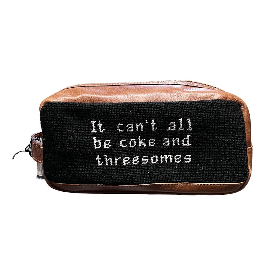 IT CAN'T BE ALL COKE BLACK TOILETRY BAG