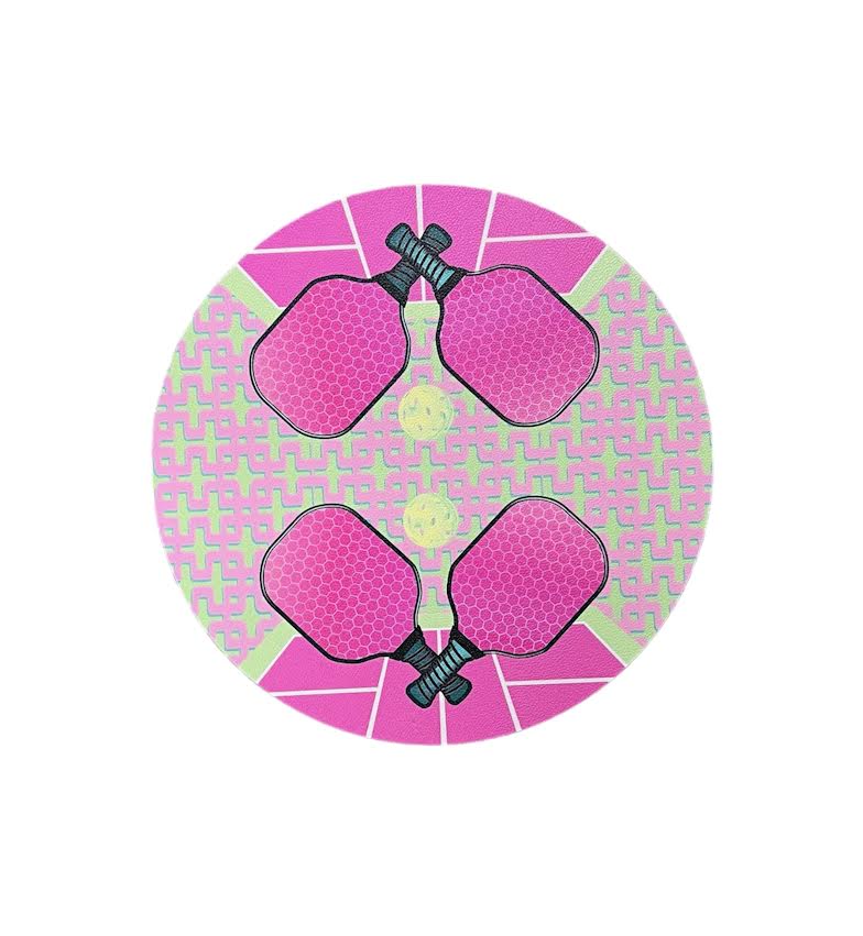 PINK YELLOW PICKLEBALL PLACEMAT