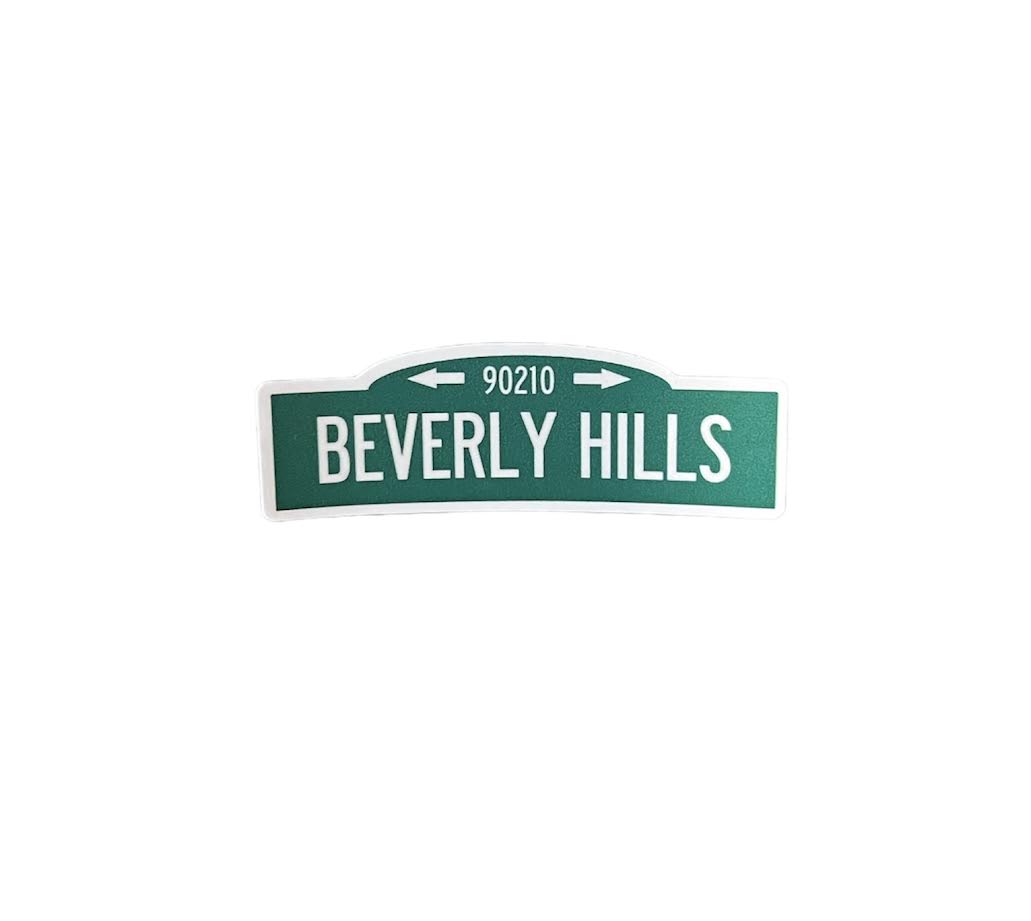 90210 BEVERLY HILLS STICKER