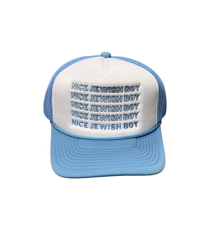 BLUE NICE JEWISH BOY TRUCKER HAT