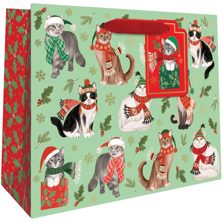 FROLICKING FELINE MEDIUM GIFT BAG