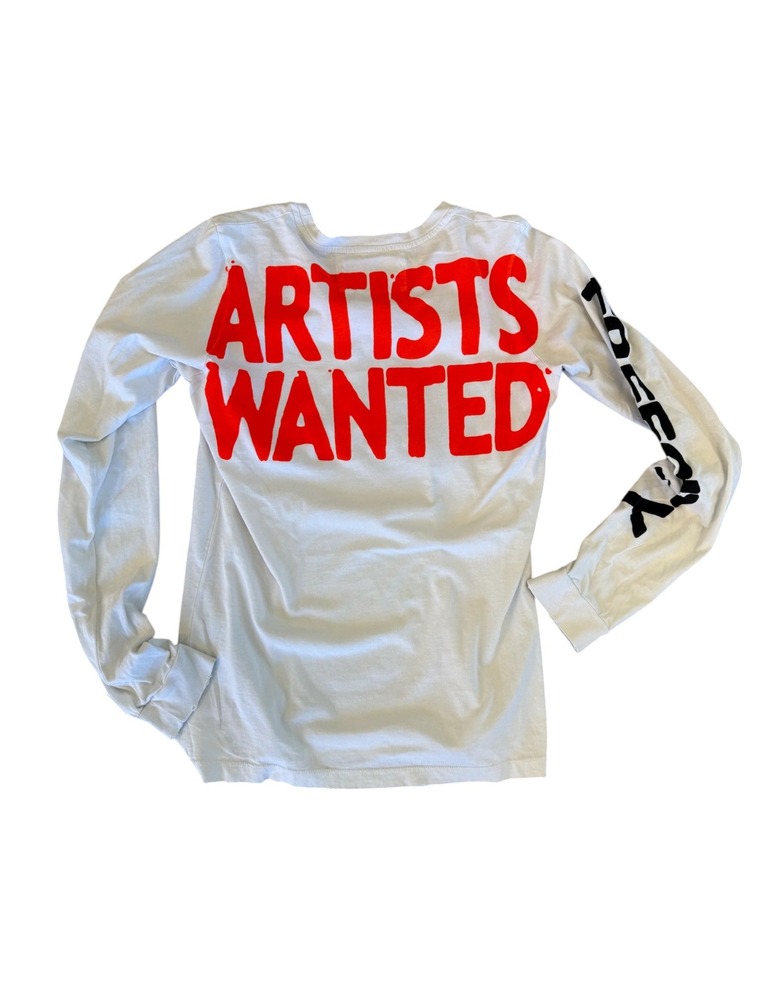 ARTISTSWANTED	SUPERVINTAGE LONGSLEEVE TEE - CHALK ELECTRIC