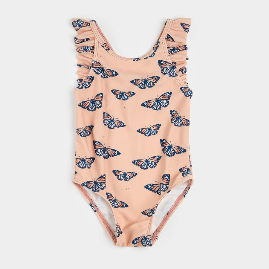 BUTTERFLY PRINT BATHING SUIT