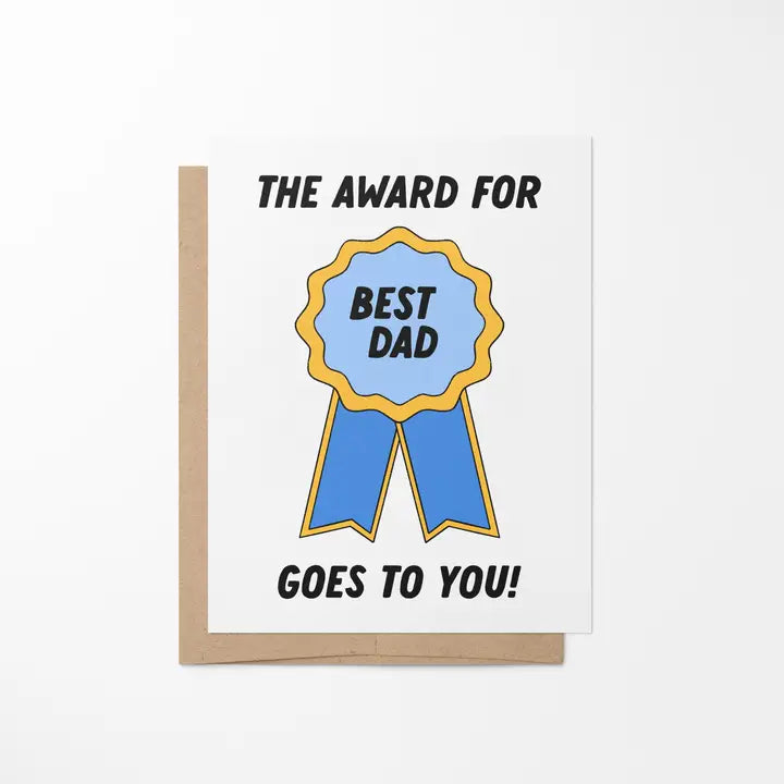 BEST DAD AWARD CARD