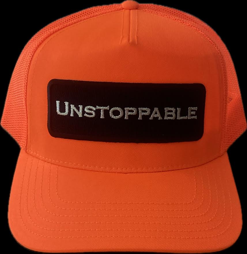 UNSTOPPABLE ORANGE TRUCKER HAT