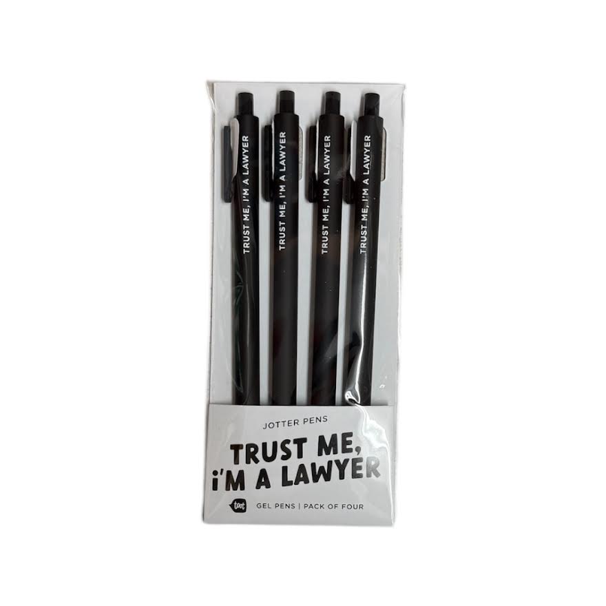 TRUST ME I'M A LAWYER JOTTER PENS