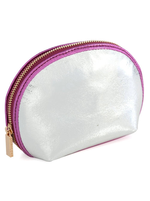 SILVER SKYLER COSMETIC POUCH