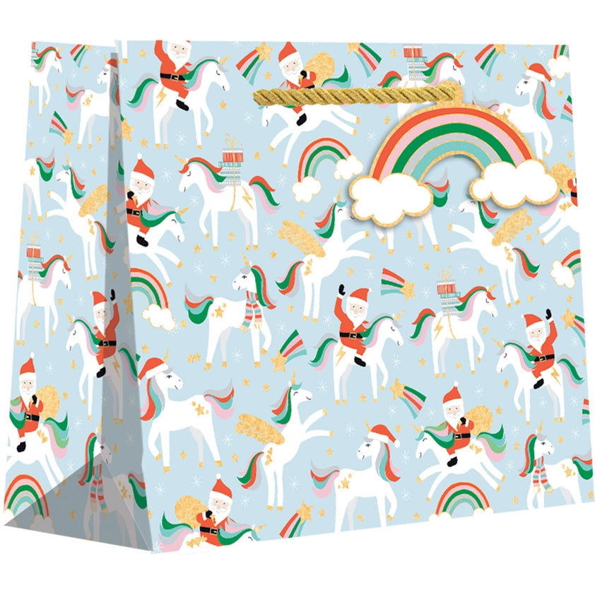 LARGE MERRY UNICORNS GIFT BAG
