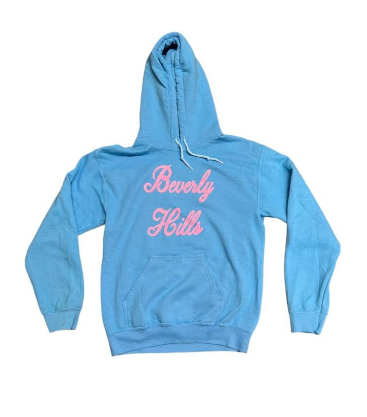 WOMENS TURQUOISE BEVERLY HILLS HOODIE