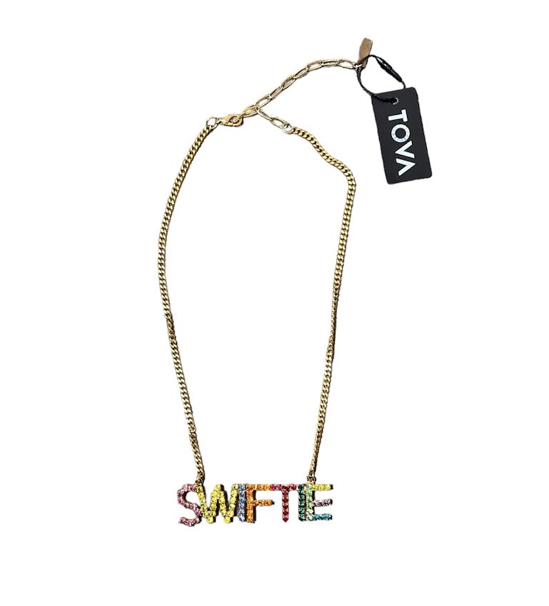 SWIFTIE CRYSTAL CHAIN NECKLACE
