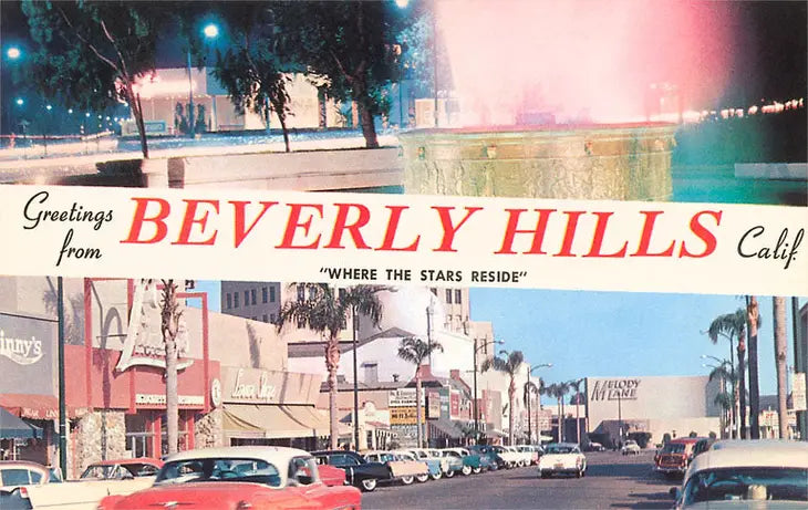 GREETINGS FROM BEVERLY HILLS STICKER